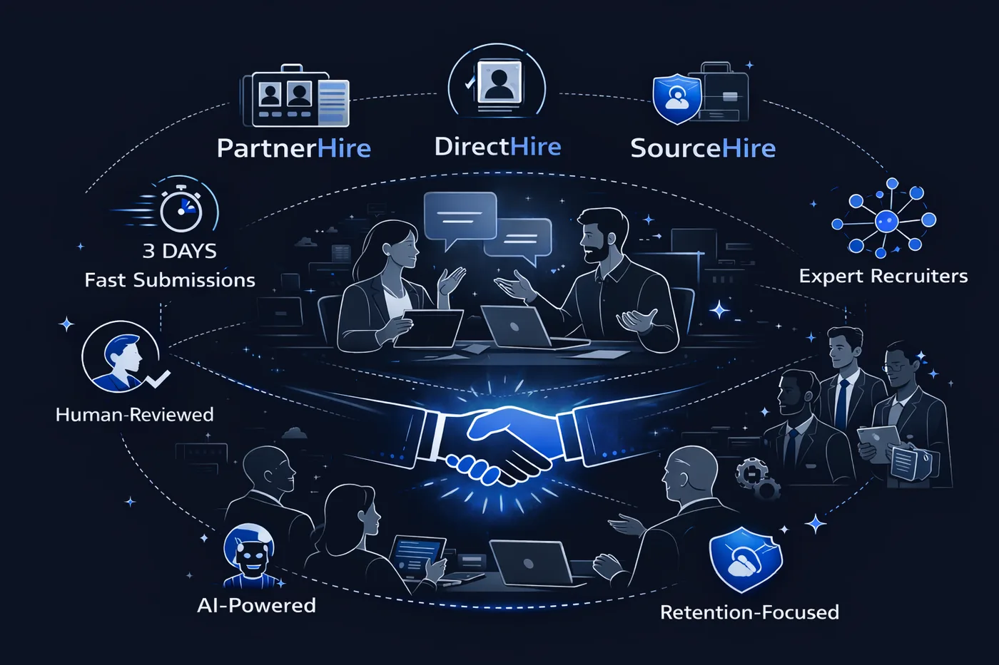 People connecting and communicating